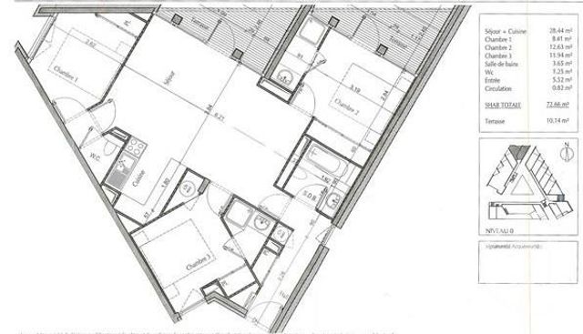 Appartement F4 à vendre - 4 pièces - 70.34 m2 - LA PLAGNE TARENTAISE - 73 - RHONE-ALPES - Century 21 Albaron Immobilier